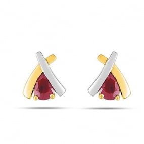 Boucles d'oreilles rubis  Ayumi - IH215BR