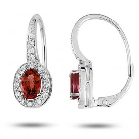 Boucles d'oreilles rubis diamant Shannon - 7W313GRB2