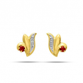 Boucles d'oreilles rubis  Exquise - 8304R