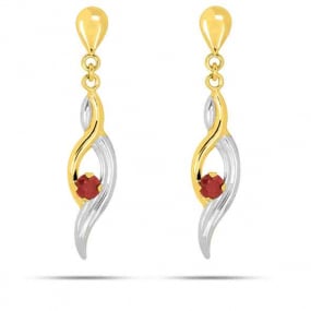 Boucles d'oreilles rubis  Marion - 8365R