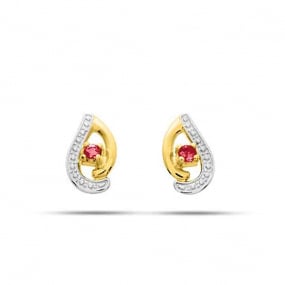 Boucles d'oreilles rubis  Milena - 2.078.R3