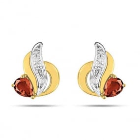 Boucles d'oreilles rubis  Pasionaria - GG229BR