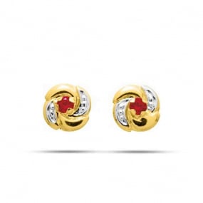 Boucles d'oreilles rubis  Splendeur - 8361R