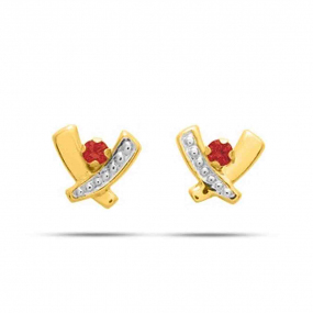 Boucles d'oreilles rubis  Tiffany - 8368R