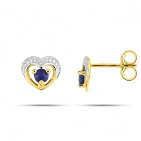 Boucles d'Oreilles Saphir   Or Jaune Eeva - 2.7147.S3