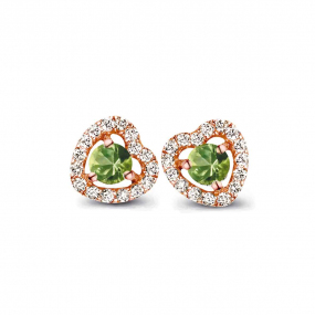 Boucles d'oreilles saphir vert et diamants One More - Salina 051385EA
