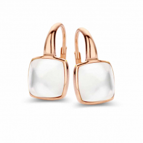 Boucles d'oreilles Topaze Blanche sur nacre One More - Pantelleria 051404NN
