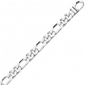 Bracelet Argent  925 Maille Alterne 24.95g - 7 mm - Aurianna 