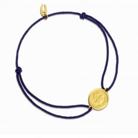  Bracelet cordon  La Mdaille d'Amour L'Originale -  Augis Or Jaune 12 mm Poerava - J10525X000
