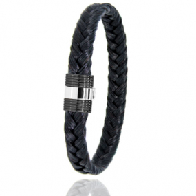 Bracelet Crin de cheval fermoir PVD et or en Crin de cheval PVD et or 0.45g Ichiro -607NCHNORblanc