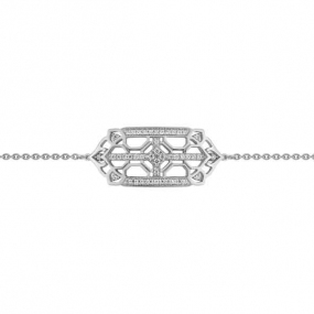 Bracelet Luxe femme -  0.15 ct G-VS en Or Blanc - Mlanie - MG4009GB2
