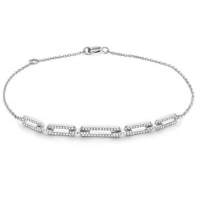 Bracelet Diamants  0.28 ct  en Or Blanc - Ambroise - B3530
