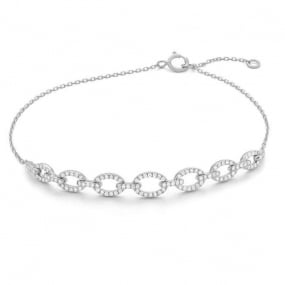 Bracelet Diamants  0.32 ct G-VS en Or Blanc - Aurora - B3098
