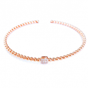 Bracelet Diamants Carezze Gioielliamo 0.09 ct Olivia - KGB-514R-ROSE