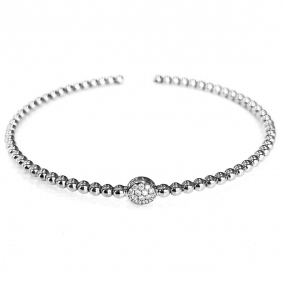 Bracelet Diamants Carezze Gioielliamo 0.13 ct Agatha - KGB-515R-BLANC