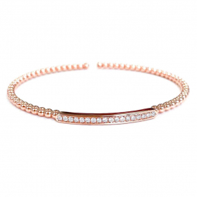 Bracelet Diamants Carezze Gioielliamo 0.21 ct Elose - KGB-509R-ROSE