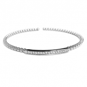 Bracelet Diamants Carezze Gioielliamo 0.21 ct Heimata - KGB-509R-BLANC