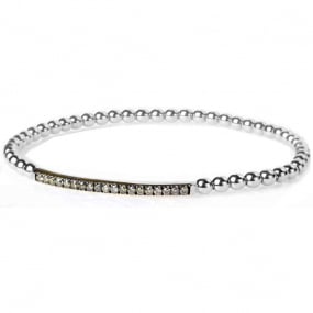 Bracelet Diamants Cognacs extensible  0.26 ct  en Or Blanc -  - BR1545R/BW-FR-BLANC
