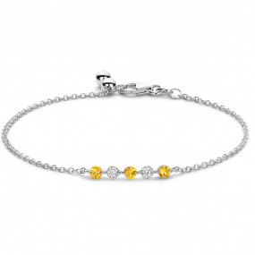 Bracelet Diamants et saphir jaune - One More 0.2 ct - Ischia -066763JA
