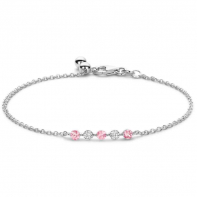 Bracelet Diamants et saphir rose - One More 0.2 ct - Ischia -066763XA
