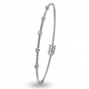 Bracelet Diamants Jonc  0.13 ct G-VS en Or Blanc -  - BR1870R-BLANC
