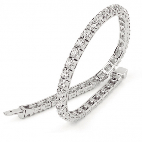 Bracelet diamants Tennis  1.00 ct G-VS en Or Blanc - lisabelle - B2410FMPWAY00
