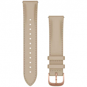 Bracelet en cuir Beige Sable - 20mm - Garmin - 010-12924-21