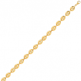 Bracelet en or 9 carats Grain de Caf 3.2 mm - 2.75g lisabeth - 610052-B 