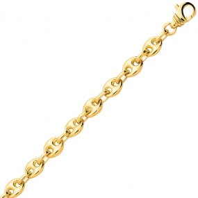 Bracelet en or Grain de Caf 6 mm  - 16.05g Laura - 550-B 