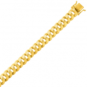 Bracelet en or maille Gourmette 8mm - 26g Susanna - 502.8