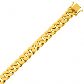 Bracelet en or maille Gourmette 8mm - 43.35g Usha - 501.8