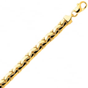 Bracelet en or maille haricot 3.5 mm - 5.85g Ferique - 2441-B