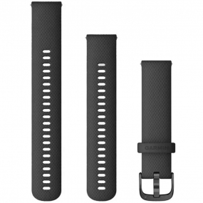 Bracelet en silicone Noir - 20mm - Garmin - 010-12932-11