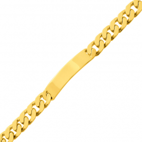 Bracelet identit homme or jaune 7mm - 37.35g 