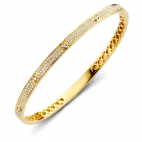 Bracelet Jonc Diamants  0.73 ct G-VS en Or Jaune - Vatina - 062010A
