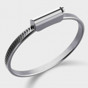 Bracelet Jonc Unknow Brand Love Affair - Argent Anthracite DLC - Katsu - LAAA20