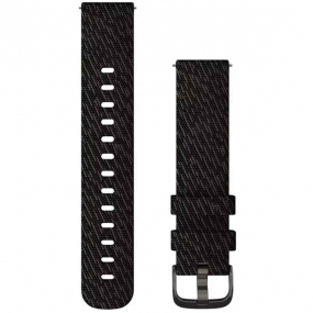 Bracelet nylon tress Noir - 20mm - Garmin - 010-12924-13