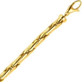 Bracelet or jaune 6mm - 12.3g Karine- 736.3