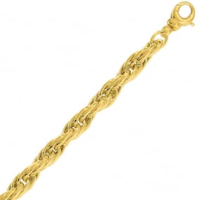 Bracelet or jaune 7 mm - 9.6g Roseline- 7330