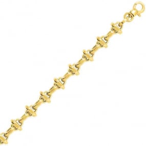 Bracelet or jaune 9 mm - 8.8g Amoureuse- 7373-B