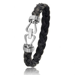 Bracelet Poil de Girafe en Poil de girafe et acier gr 9 mm Victoria - 730TGIac