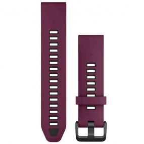 Bracelet QuickFit 20 mm Merlot/Graphite Silicone - Garmin - 010-13391-04