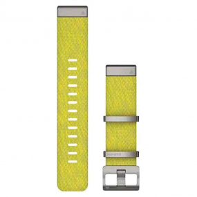 Bracelet QuickFit 22 mm Nylon tiss Jaune, Vert - Garmin - 010-12738-23