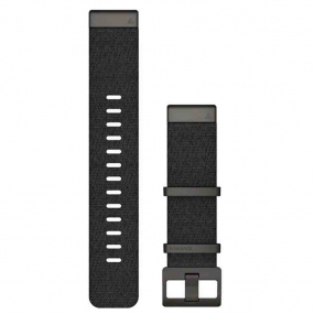 Bracelet QuickFit 22 mm Nylon tiss Noir chin - Garmin - 010-12738-03