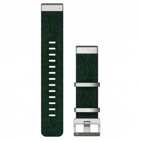 Bracelet QuickFit 22 mm Nylon tiss Vert pin - Garmin - 010-13008-00