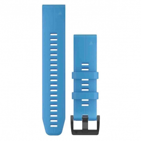 Bracelet QuickFit 22 mm Silicone Bleu cyan - Garmin - 010-12740-03