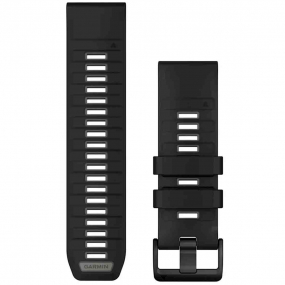 Bracelet QuickFit 26 mm Black/Pebble Gray Silicone - Garmin - 010-13393-00