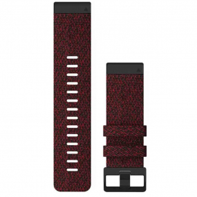 Bracelet QuickFit 26 mm - Nylon Rouge - Garmin - 010-12864-06