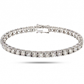 Bracelet Rivire de diamants - 38 pierres  12 ct Diamant Blanc G-VS en Or Jaune - Forever - JM-BRAC08