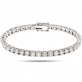 Bracelet Rivire de diamants - 41 pierres  10 ct Diamant Blanc G-VS en Or Jaune - Nala - JM-BRAC07